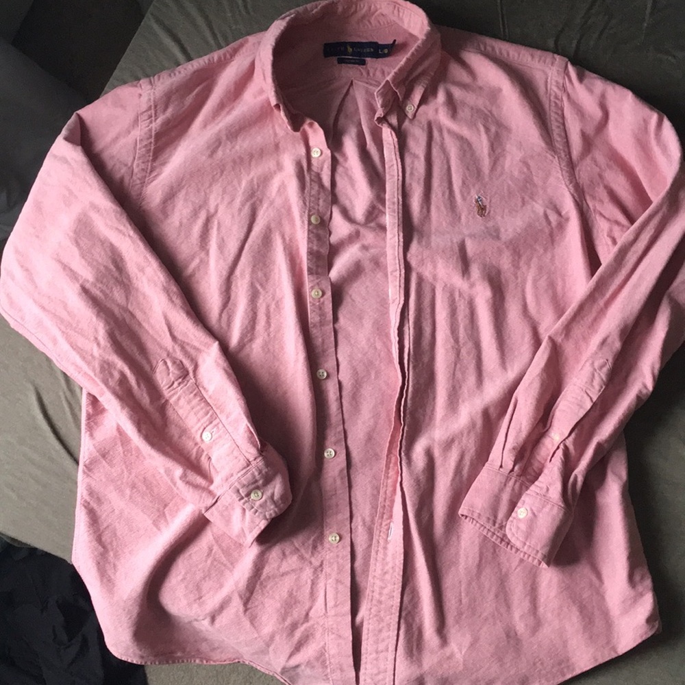 Ralph Lauren Mens Custom Fit Button Down